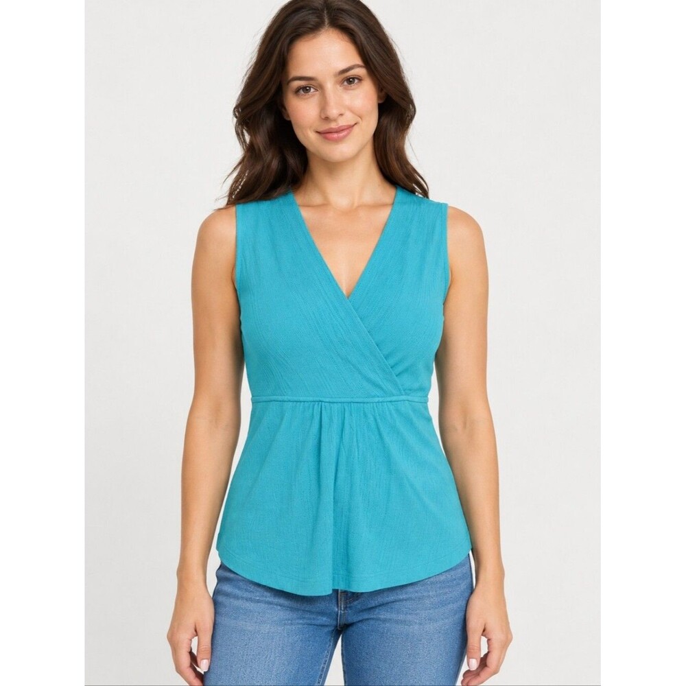 EUC Vintage Valerie Stevens Women’s Bule sleeveless tank top